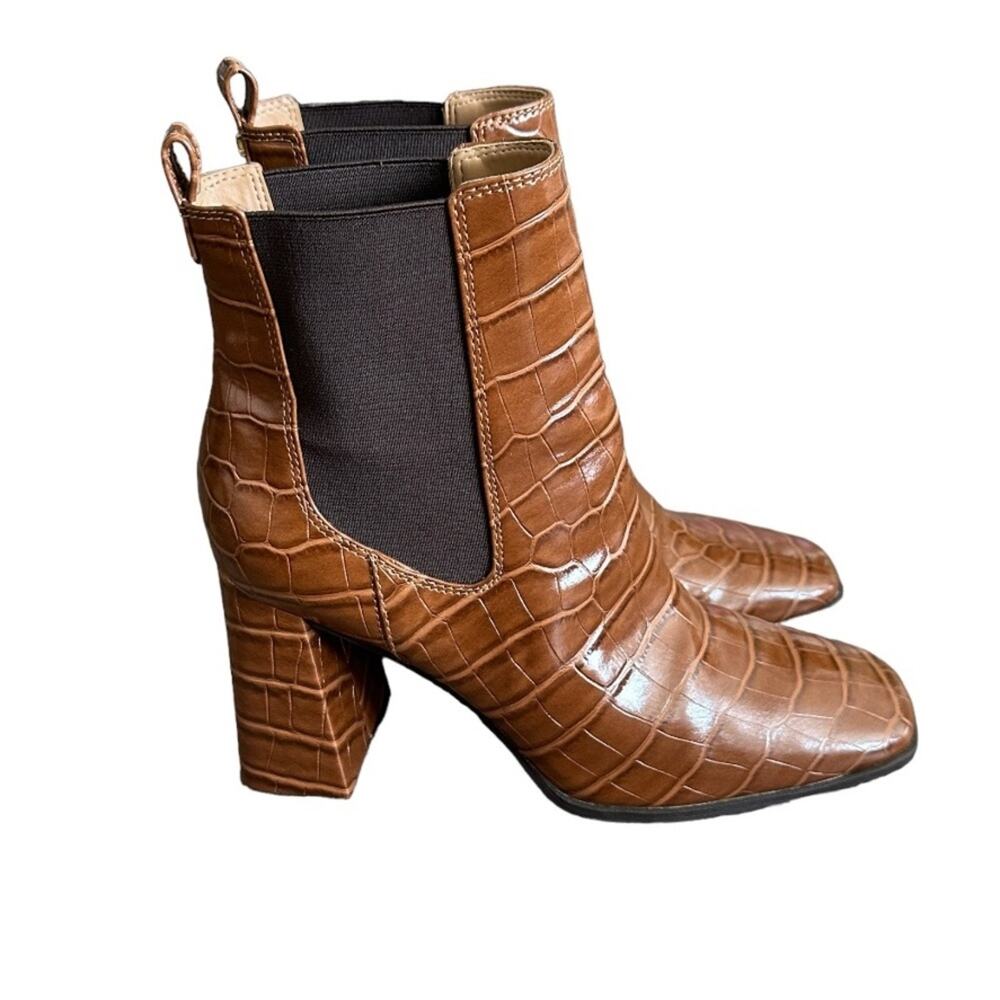 Circus by Sam Edelman Pascha Brown Side‎ Gores Cushioned Flare Booties Size 9.5